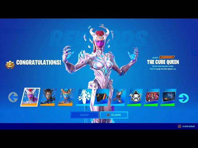 HOW TO COMPLETE ALL THE CUBE QUEEN CHALLENGES IN FORTNITE! (FREE SKIN & 10 MORE FREE REWARDS)