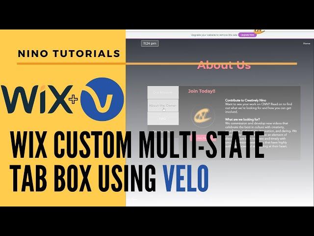 How to Add a Tab Feature to Your Multi-State Tab Box on Wix - Wix Code Tutorial - Velo