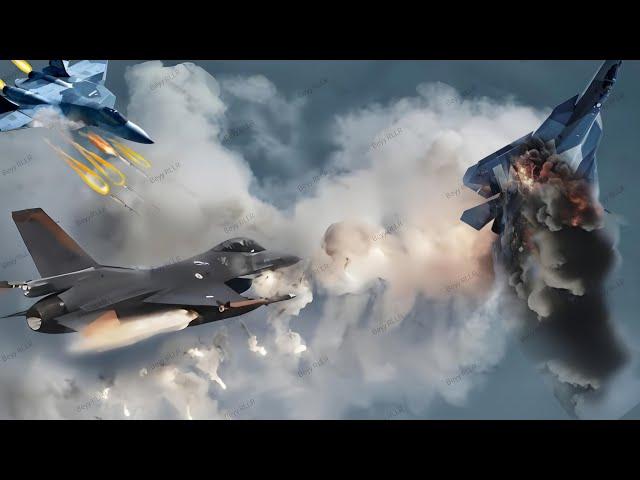 SHOCK THE WORLD!  FIRST DOGFIGHT OF A RUSSIAN SU-57 AND A US F-16: See What Happened