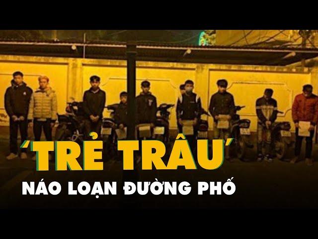 "Trẻ trâu" phóng xe máy náo loạn Thị xã Sơn Tây bị cảnh sát vây bắt