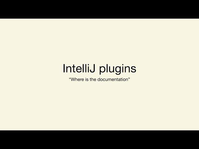 IntelliJ Plugins by Alec Strong