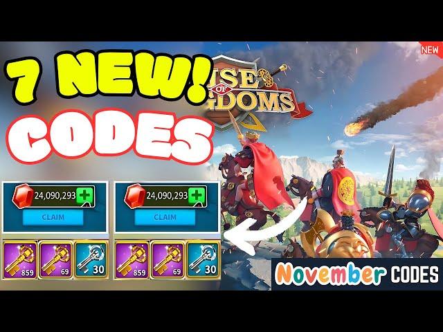 *NEW* RISE OF KINGDOMS CODES 5 NOVEMBER 2024 - RISE OF KINGDOMS REDEEM CODES 2024 - CODE ROK