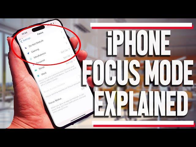 iPhone 15 Focus Mode Explained! How to Use Focus Mode