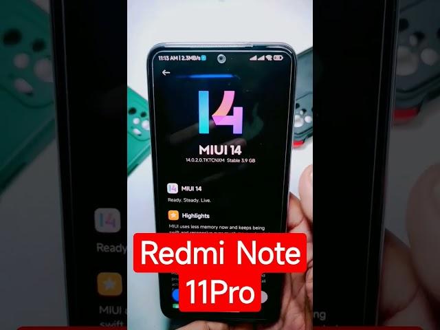 Redmi Note 11Pro MIUI 14 Update Official Launch #miui14 #shorts #viral #short