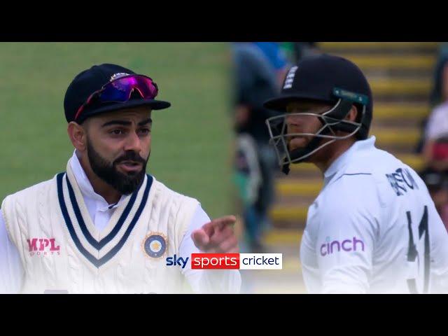 Virat Kohli and Jonny Bairstow have a HEATED exchange 