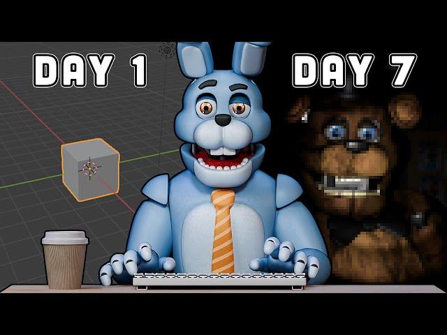 I Have One WEEK To Make A FNAF Game