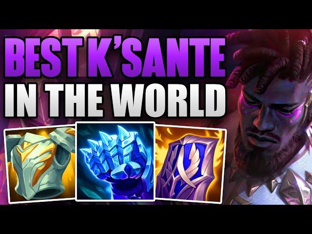 RANK 1 K'SANTE IN THE WORLD DOMIANTES KR CHALLENGER! | CHALLENGER K'SANTE TOP GAMEPLAY | Patch 13.20