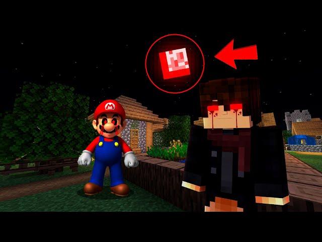 CETTE LUNE ROUGE VEUT TUER MARIO SUR MINECRAFT !