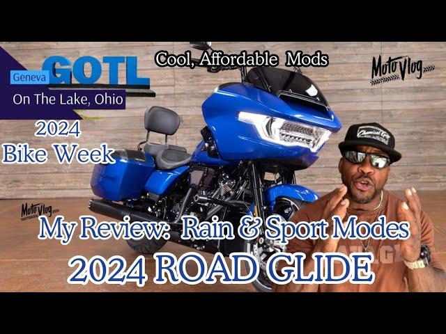 '24 Road Glide Review: Sport & Rain Modes, Cool Easy Mods & Geneva On The Lake Bike Week!