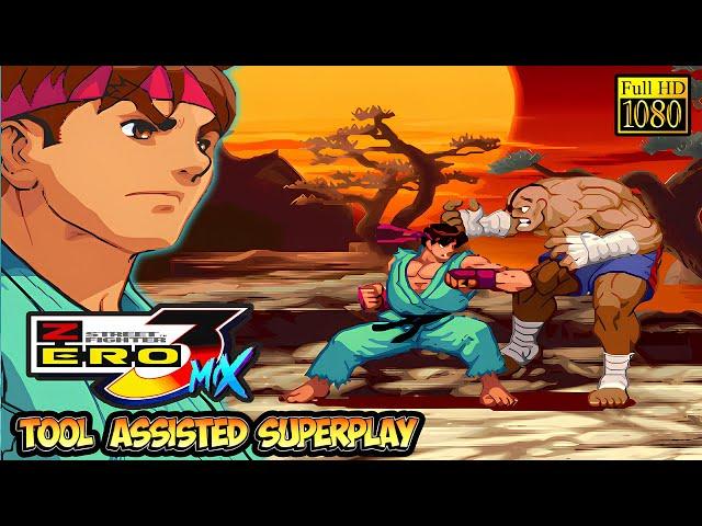 FIGHTER ZERO 3 MIX - RYU / ARCADE MODE【TAS】