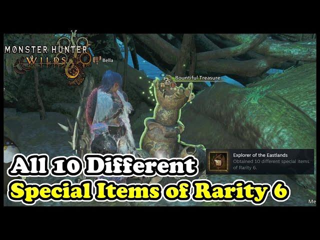 Monster Hunter Wilds All 10 Different Special Items of Rarity 6 (Explorer of the Eastlands)