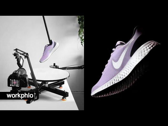 Bold Product Videography at Home | 360° Shoe on Black + Retouching in After Effects