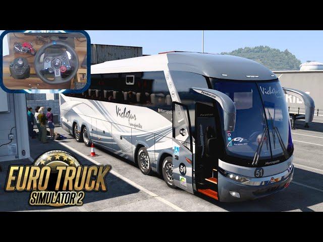 Euro Truck Simulator 2 | Smooth Ride in New G7 Volvo Marcopolo 8x2 Bus | Logitech g29