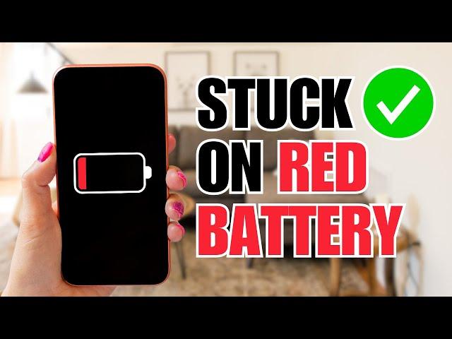 How To Fix iPhone Stuck on Red Battery Screen