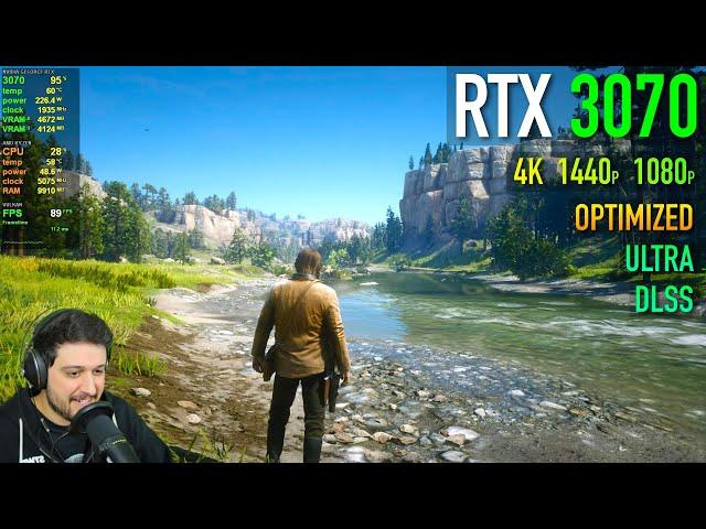 RTX 3070 - Red Dead Redemption 2 ( 1080p, 1440p, 4K )