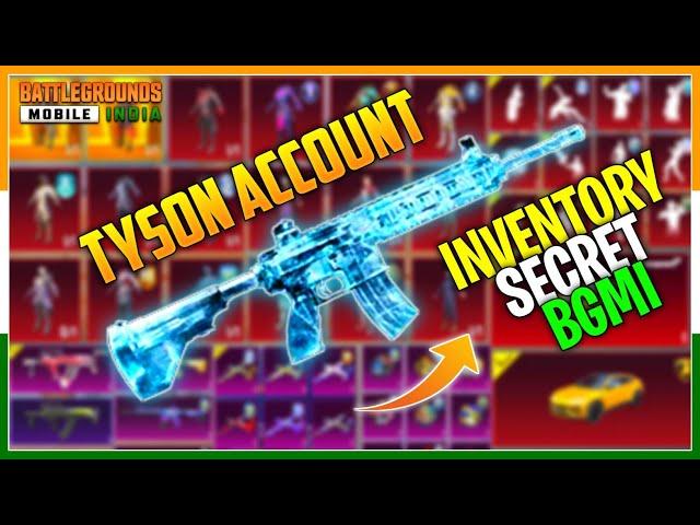 BGMI :  I DIDN'T HAVE GLACIER | TYSON BGMI INVENTORY VIDEO | MR. GLACIER | MY BGMI SKIN COLLECTION