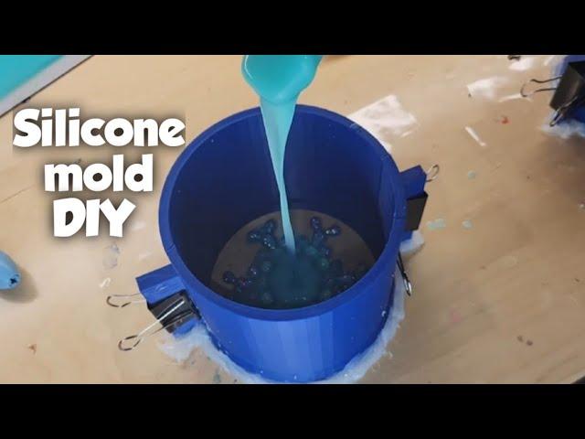 How to make silicone molds step by step / making a silicone mold of a resin snowflake