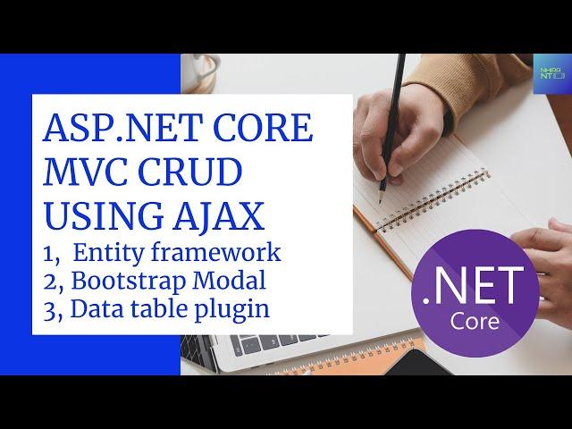 ASP.NET CORE MVC CRUD using AJAX with Entity Framework ( DB First approach + bootstrap modal popup )