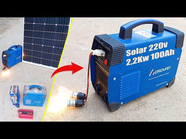 I Build free 2200Wh DIY solar generator - DIY Solar Generator for $150