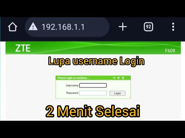 Cara Lupa Username dan Password Wifi Indihome Tanpa Reset| Lupa Login Wifi Indihome