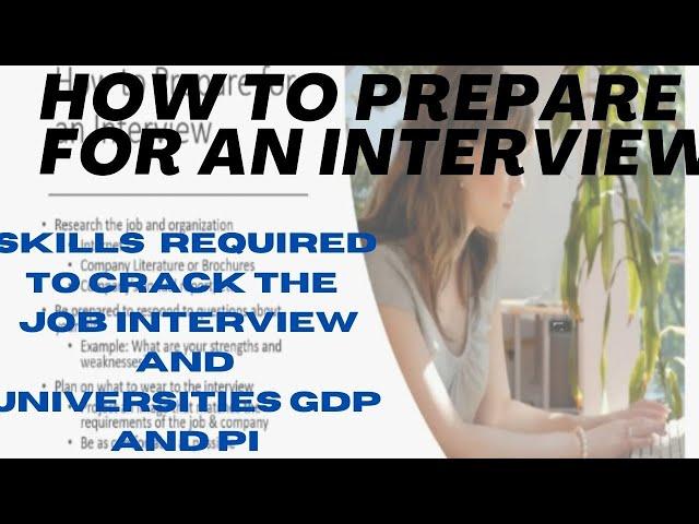 How to prepare for job interview,, tips and tricks, group discussion and personal interview GDPI ️