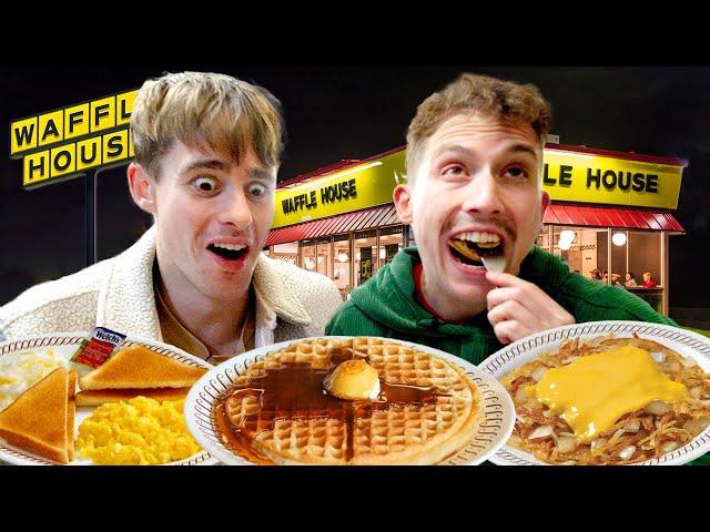 Two Brits try Waffle House for the first time!