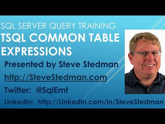 SQL Server - Common Table Expressions