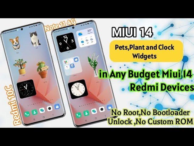 How to Enable Miui 14 Widgets in Any Redmi and Xiaomi Devices|Miui 14 widgets in Redmi 10C/Note11 4G