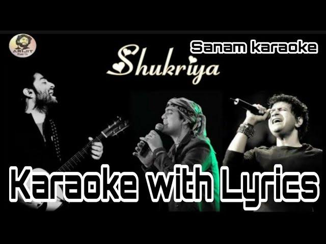 Shukriya Karaoke With Lyrics | Sadak2 | Arijit Singh | Kk | Jubin Nautiyal