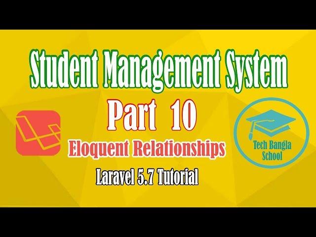 Student Management System Project - Laravel 5.7-Eloquent Relationship Part 10 - Coding Xpress