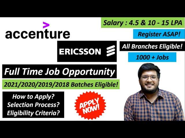 Accenture | Ecrisson Off Campus Drive 2021/2020/2019/2018 | Latest Off Campus Drive 