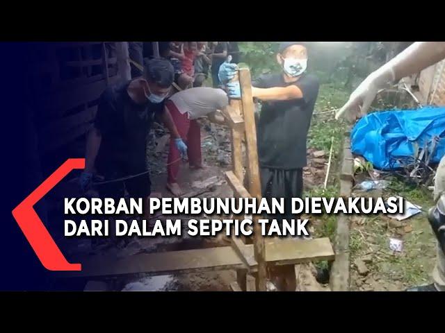 Evakuasi Mayat Korban Pembunuhan Dari Dalam Septic Tank