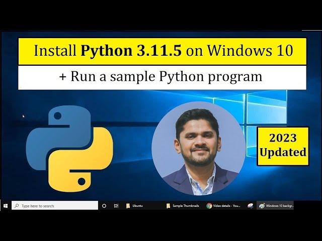 How to install Python 3.11.5 on Windows 10 | Amit Thinks