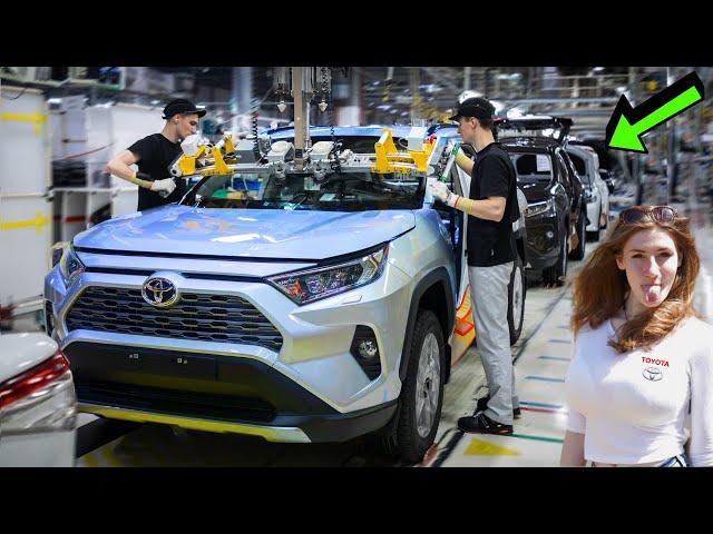 Toyota RAV4 Production Plant{Canada} 2024: Robots and Workers in CAR FACTORY(Assembly line)