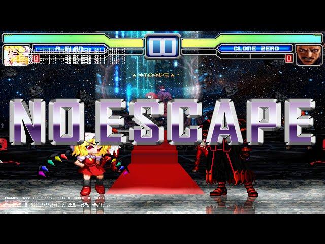 Winmugen: Cute Flan (1p) vs. Clone Zero Boss (9p)