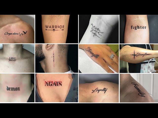 Best one word meaning full tattoo | script tattoo | #onewordtattoo #meaningfulltattoo #smalltattoo