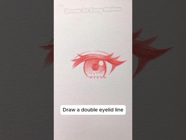 learn to draw anime eyes for beginners (Easy ) #animedrawing #drawsoeasyanime #foryou