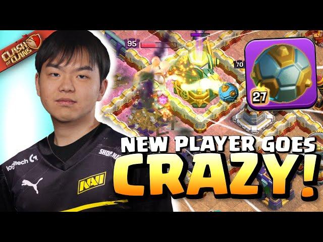 NAVI’s new player goes CRAZY on his FIRST DAY! Clash of Clans