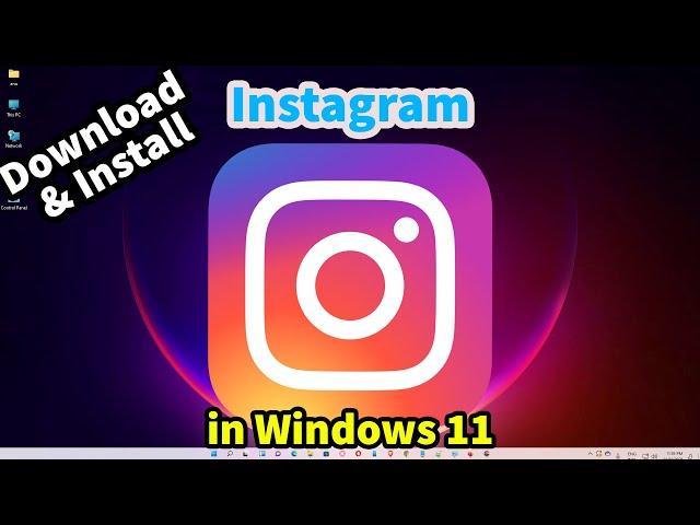 How to Download & Install Instagram in windows 11 laptop or pc