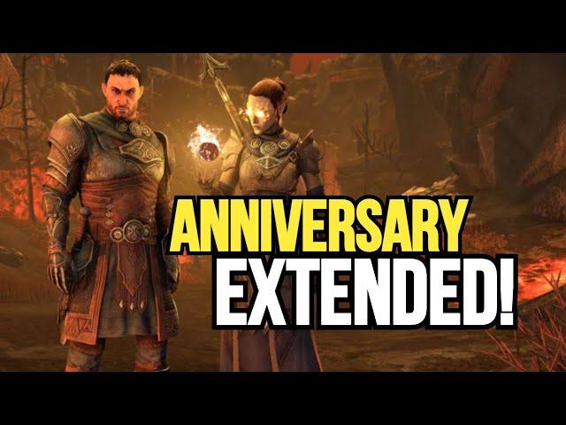 ESO Anniversary Event EXTENDED, Plus NEW Bonus Rewards For Playstation 4/5 Players!!