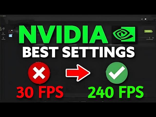 NEW Nvidia App settings for more FPS! - Tutorial