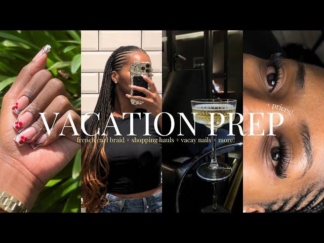 HOLIDAY PREP VLOG   + PRICES!! PACKING TIPS, FRENCH CURL BRAIDS, SHOPPING HAULS  + MORE!