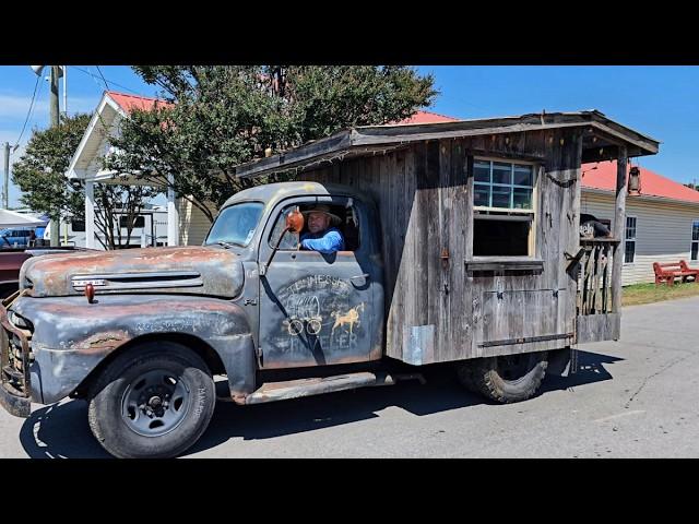 weird & wonderful old car show 2024 redneck rumble classic cars hot rods rat rods old trucks customs
