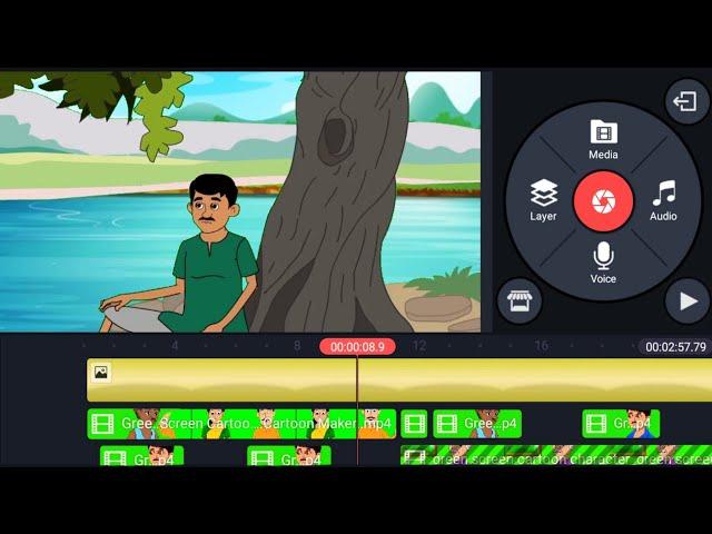 How To Make Cartoon Video In Kinemaster | Mobile Se Cartoon Video Kaise Banaye | Animation Tutorial