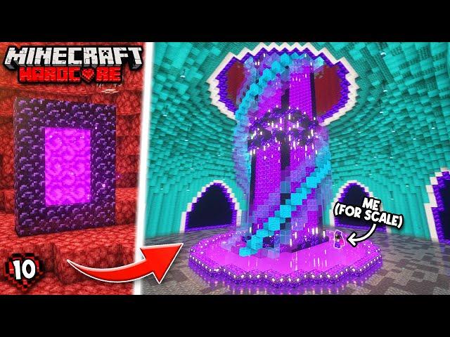 I Built an INSANE NETHER HUB in Hardcore Minecraft! (#10)