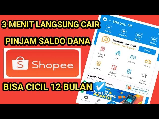 Cara Pinjam saldo dana di shopee | pinjam uang di shopee