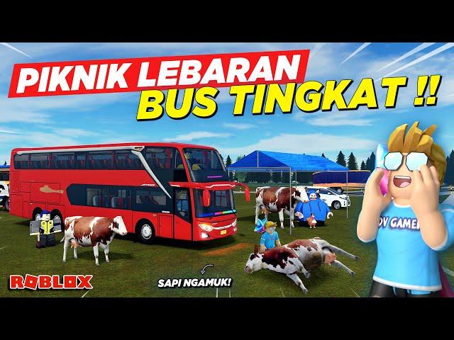 STUDY TOUR NAIK BUS TINGKAT TELOLET SPESIAL LEBARAN KURBAN !! ROLEPLAY BUS INDONESIA - Roblox