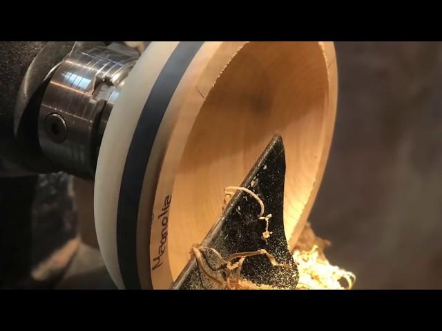 #1 Turning a Magnolia Bowl - PF Woodturning