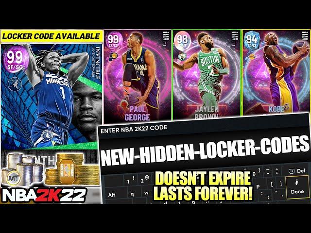 HURRY AND USE THESE NEW HIDDEN LOCKER CODES! GUARANTEED FREE PLAYERS AND FREE MT! NBA 2K22 MYTEAM