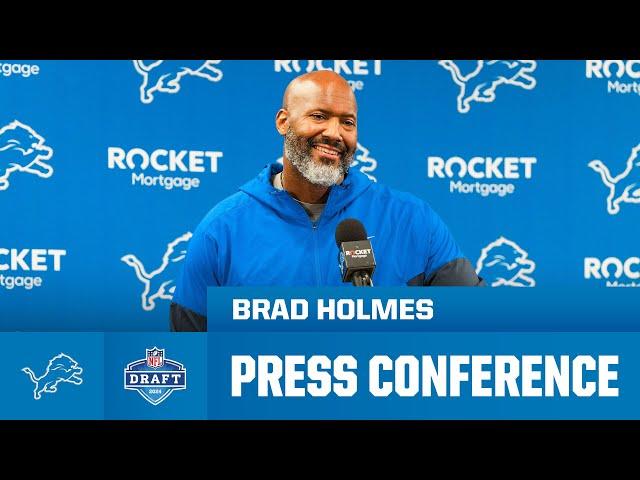 Brad Holmes NFL Draft Day 1 Press Conference | April 25, 2024